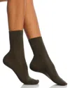 Falke Family Sustainable Cotton Blend Socks In Military