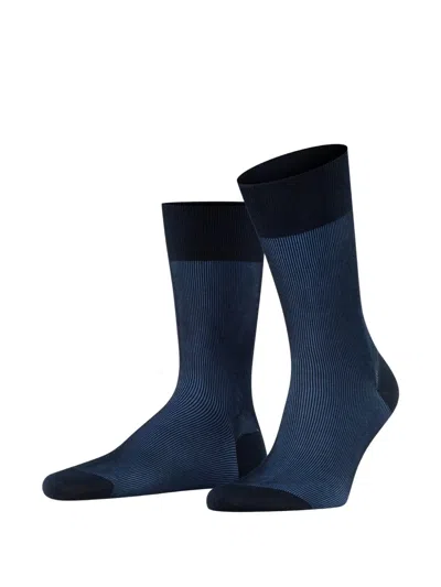 Falke Fine Shadow Socks In Blue