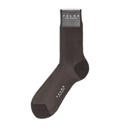 Falke Fine Shadow Socks In Brown