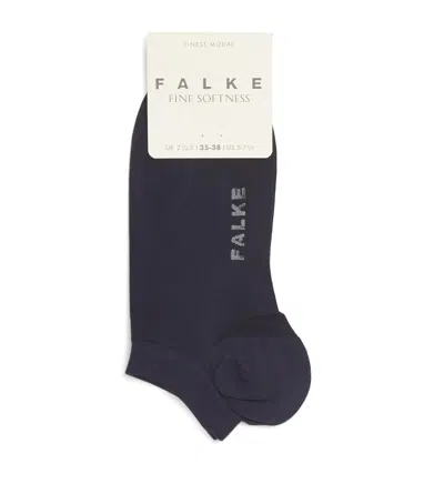 Falke Fine Softness Socks In Navy
