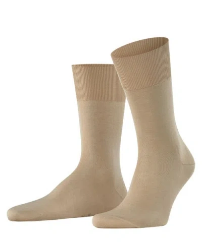 Falke Firenze Elastic Free Dress Socks In Brown