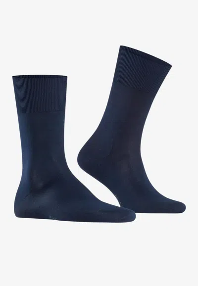 Falke Firenze Ribbed Socks In Blue