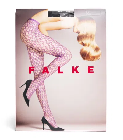 Falke Fluid Fusion Net Tights In Black