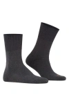 Falke Gender Inclusive Run Crew Socks In Dark Grey