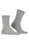 Falke Sensitive London Cotton Blend Solid Socks In Light Grey