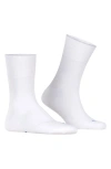 Falke Gender Inclusive Run Crew Socks In White
