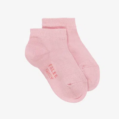 Falke Kids' Girls Pink Cotton Ankle Socks