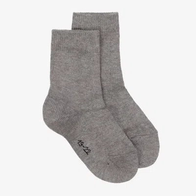 Falke Grey Cotton Ankle Socks