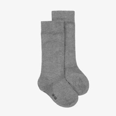 Falke Grey Cotton Knee-high Socks