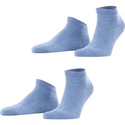 Falke Happy Cotton Sneaker Socks In Blue