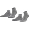 Falke Happy Cotton Sneaker Socks In Gray