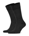 Falke Happy Crew Socks, Pack Of 2 In Anthracite Melange