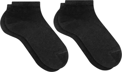 Falke Happy Sneaker Socks, 2-pack In Black