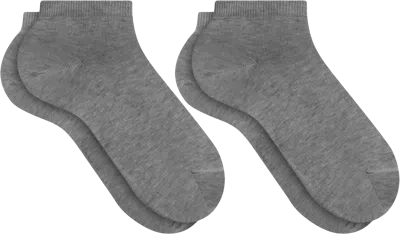 Falke Happy Sneaker Socks, 2-pack In Gray