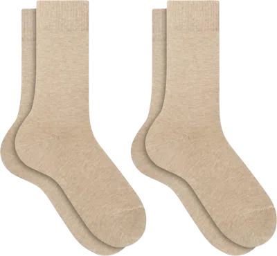 Falke Happy Socks, 2-pack In Sand