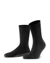 Falke Homepads Cotton Blend Slipper Socks In Black