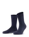 Falke Homepads Cotton Blend Slipper Socks In Marine