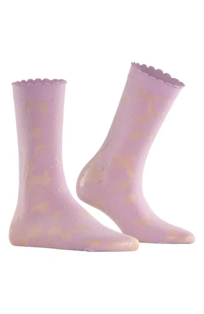 Falke Hydrangea 20 Denier Dress Socks In Purple