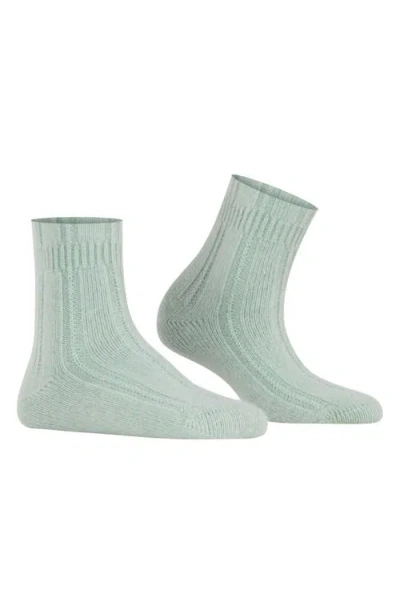 Falke Knit Bed Socks In Peppermint