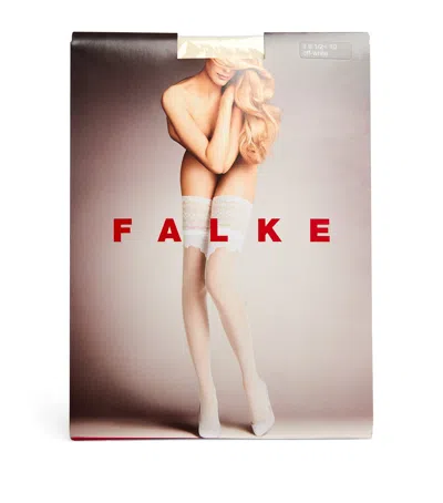 Falke Lace-trim Ceremonial Hold-up Stockings In White