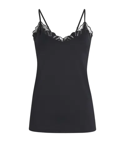 Falke Lace-trim Camisole In Black