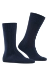 Falke Lhasa Wool & Cashmere Dress Socks In Blue