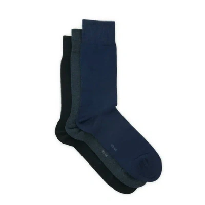 Falke Set Of Three Cotton Socks In Multi