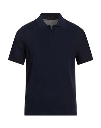 Falke Man Sweater Midnight Blue Size L Cotton, Polyamide