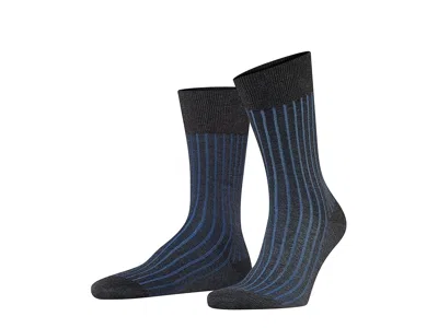 Falke Matt Deluxe 20 Tights Men's Crew Cut Socks Shoes Powder: Eu 43-44 (us Men's 9.5-10.5) In Blue