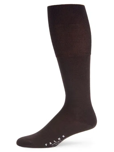 Falke Men's Airport Virgin Wool Blend Socks In Brown
