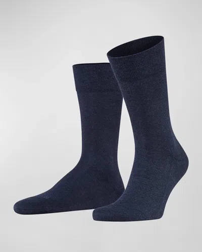 Falke Men & Apos;s Sensitive London Crew Socks In Blue