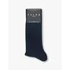 Falke Mens Black Lhasa Ribbed Woven-blend Socks In Black