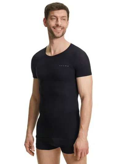 Falke Men Black Polyamide T-shirt