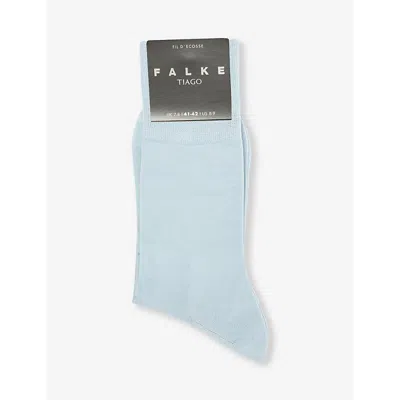 Falke Mens Bluebell Tiago Cotton-blend Knitted Socks