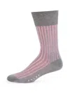 FALKE MEN'S CONTRAST RIBBED SOCK