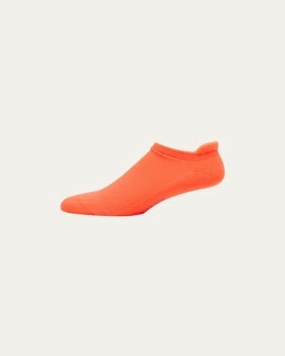 Falke Men's Cool Kick Sneaker Ankle Socks In Flash Orange