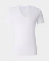 Falke Short-sleeve V-neck T-shirt In White