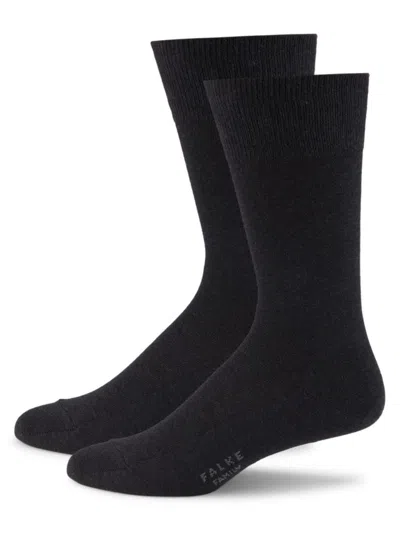 Falke Men's Family Cotton-blend Socks In Anthracite