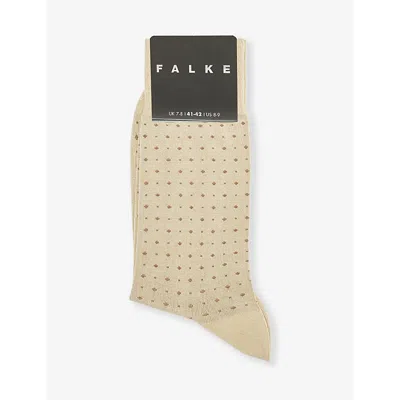 Falke Mens Hemp Impulse Dot-pattern Cotton-blend Socks