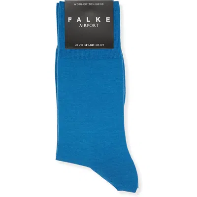 Falke Mens Nautical Airport Logo-print Stretch-wool Blend Socks