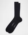 Falke No. 13 Egyptian Cotton Blend Dress Socks In Dark Navy