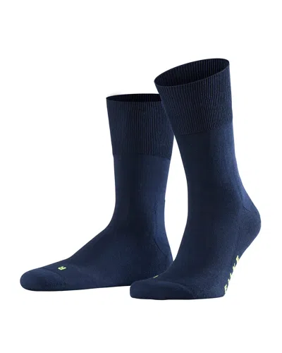Falke Men's Run Plush-sole Socks In Marine