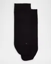 Falke Sensitive London Cotton Blend Low Rise Socks In Black