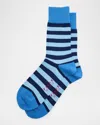 Falke Men's Sensitive Mapped Line Crew Socks In Blue