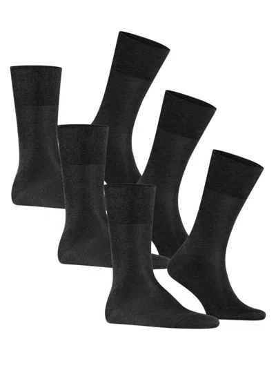 Falke Men's Tiago 3-pack Socks In Anthracite