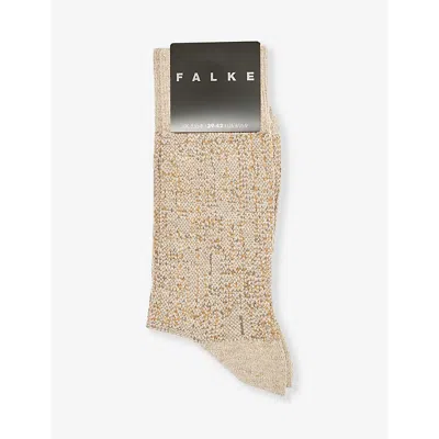 Falke Mens Towel Artisanship Graphic-pattern Cotton-blend Socks