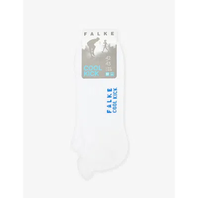 Falke Mens White Cool Kick Recycled Polyester-blend Knitted Socks