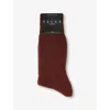 Falke Mens 5186 Cinnamon Lhasa Rib Wool-blend Knitted Socks