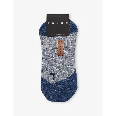 Falke Mens  Lodge Homepad Cotton-blend Knitted House Socks In 6340 Storm
