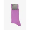Falke Mens  Airport Wool-blend Socks In 8943 Pink Iris